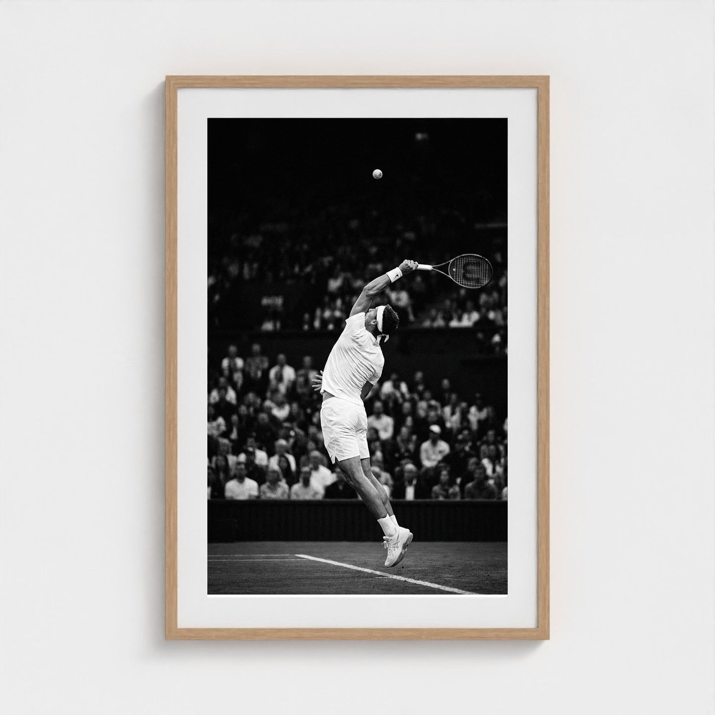 tennis-serve 24x36-natural frame frame