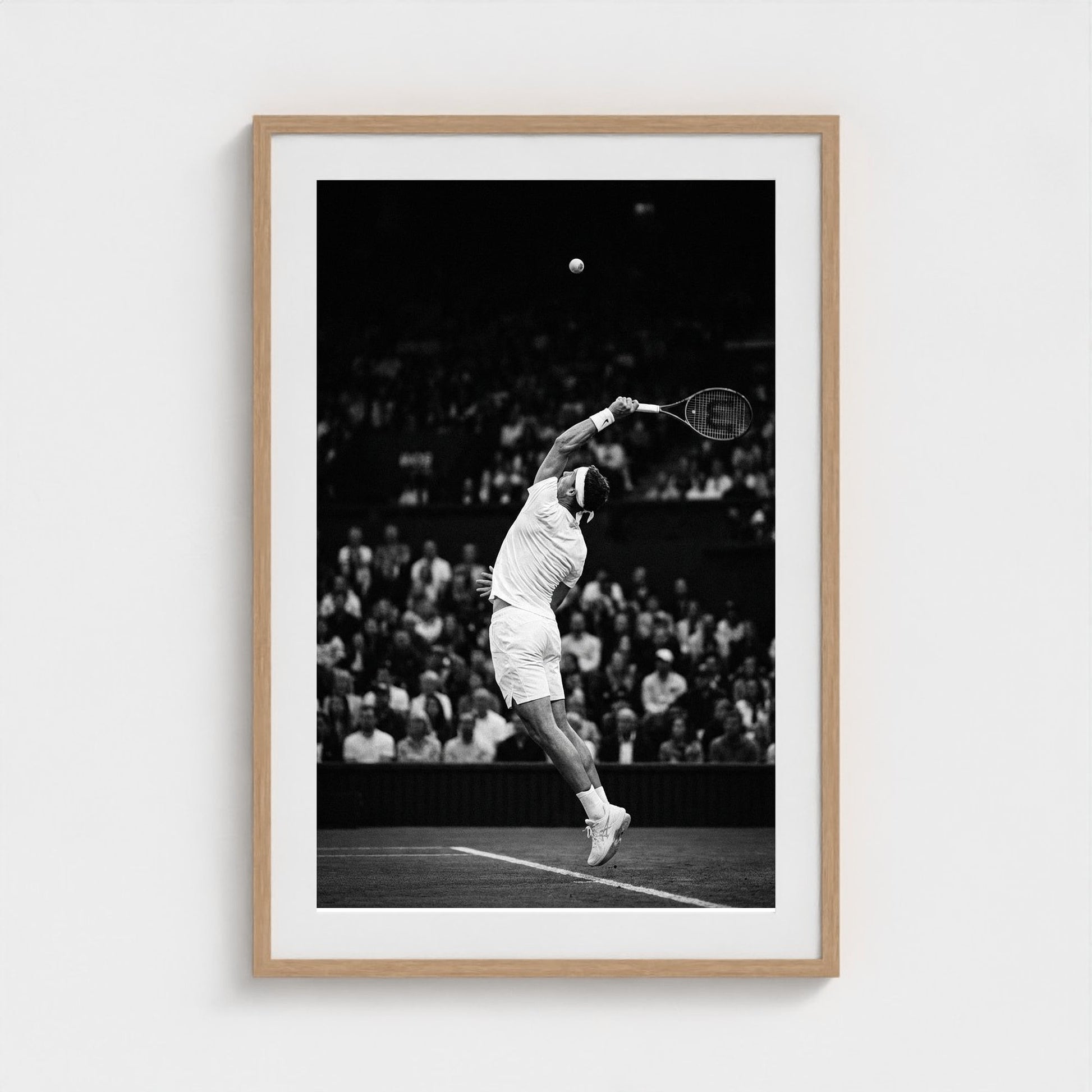 tennis-serve 24x36-natural frame frame