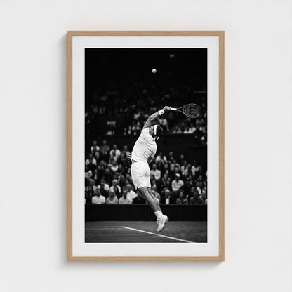 tennis-serve 24x36-natural frame frame