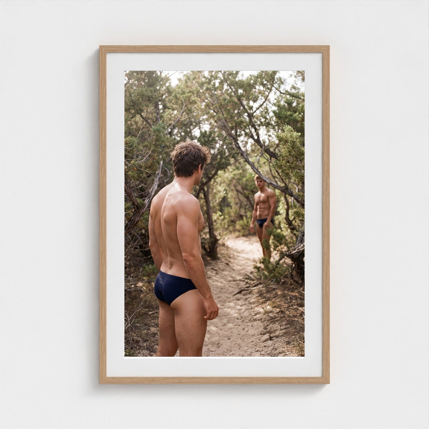 2026 03 12 21 53 01 Meatrack Watcher Tension 24x36-natural frame — Fire Island Modern