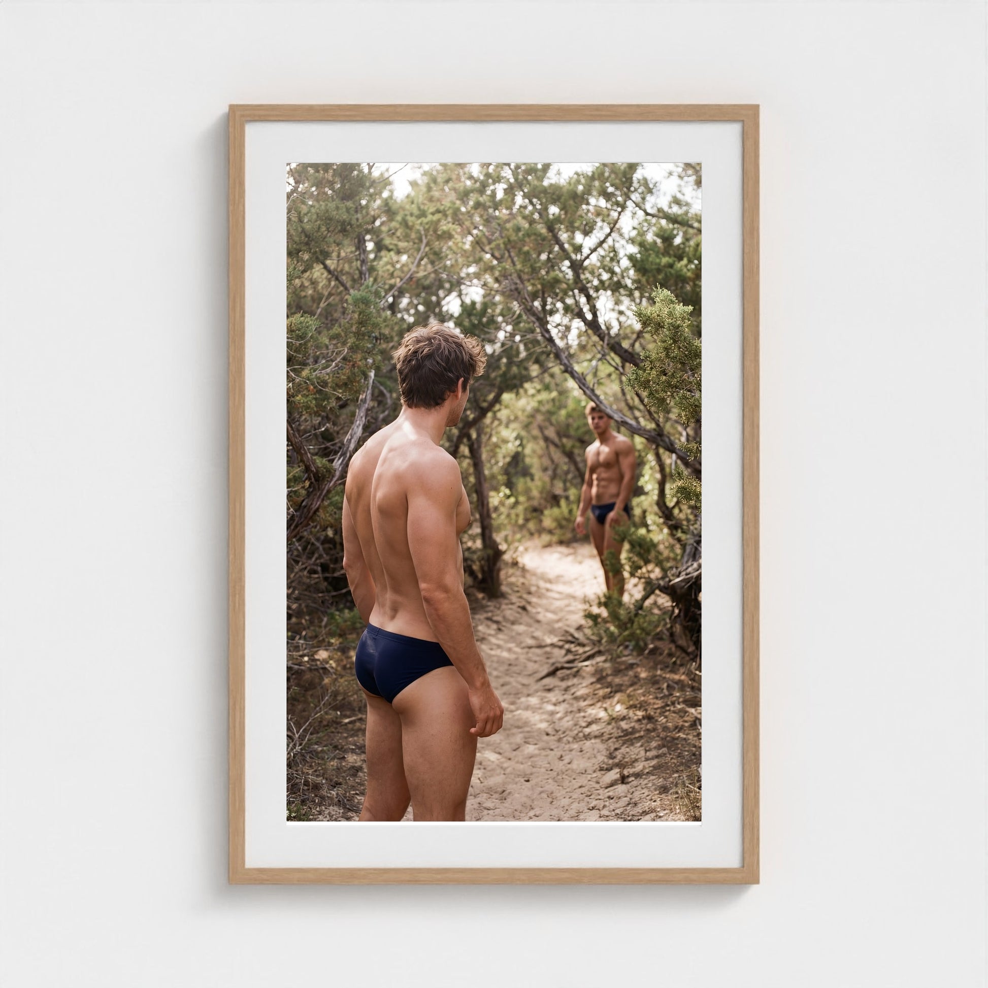 2026 03 12 21 53 01 Meatrack Watcher Tension 24x36-natural frame — Fire Island Modern