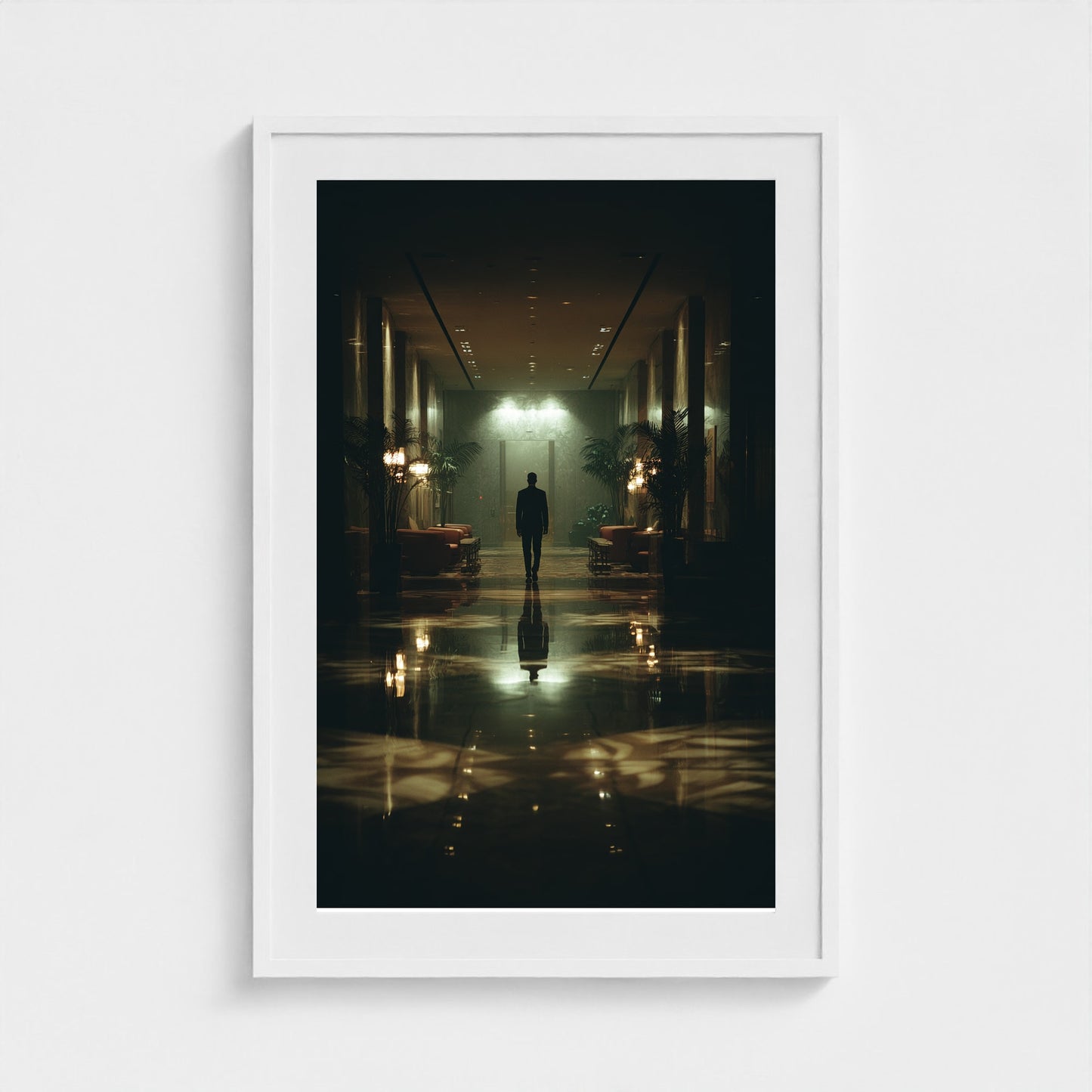 moody-cinematic-editorial-shot-man-walking-throu 24x36-white frame frame