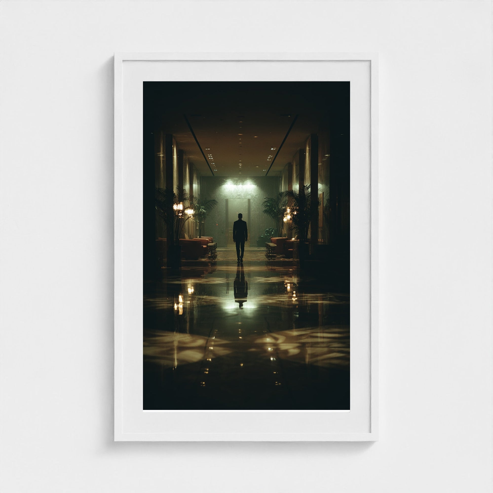 moody-cinematic-editorial-shot-man-walking-throu 24x36-white frame frame