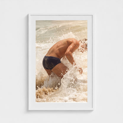 2026 03 12 19 54 01 Atlantic Impact Full Body 24x36-white frame — Fire Island Modern