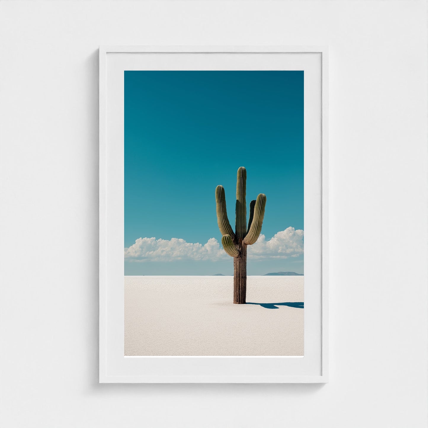 minimalist-cactus-silhouette-against-bright-white-67a9856e-c 24x36-white frame frame