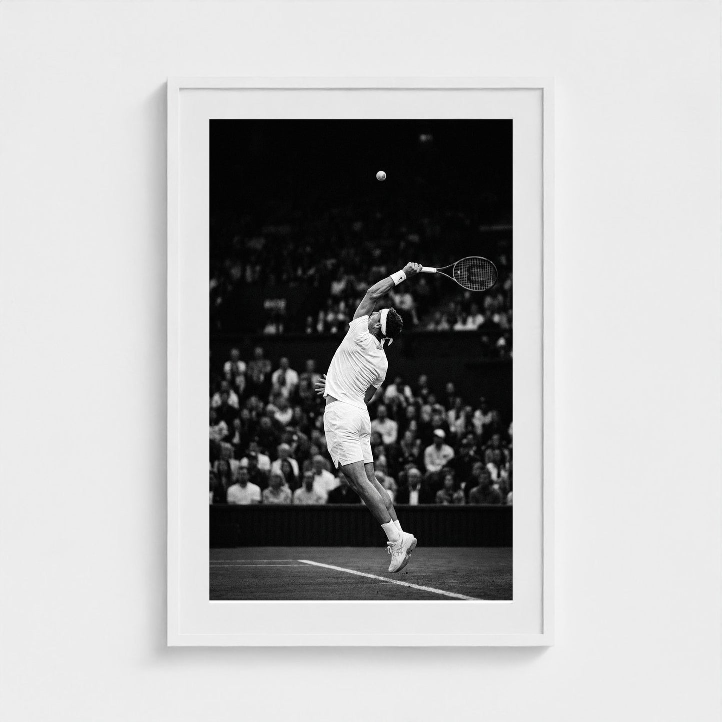 tennis-serve 24x36-white frame frame