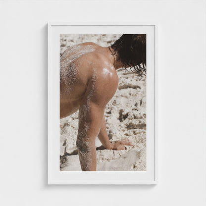 2026 03 12 19 40 00 Sandy Back Study 24x36-white frame — Fire Island Modern