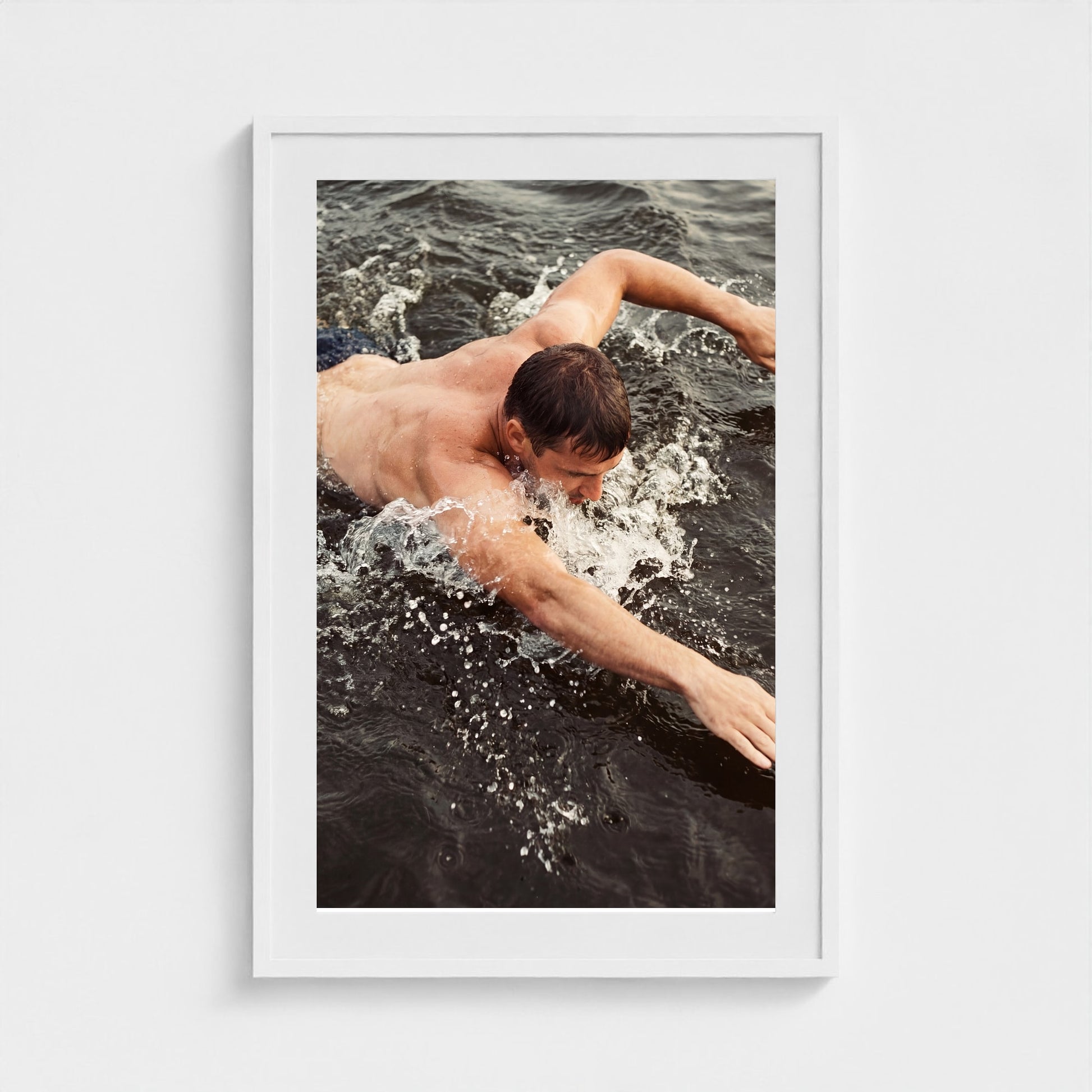 2026 03 12 19 56 00 Overhead Water Body Study 24x36-white frame — Fire Island Modern