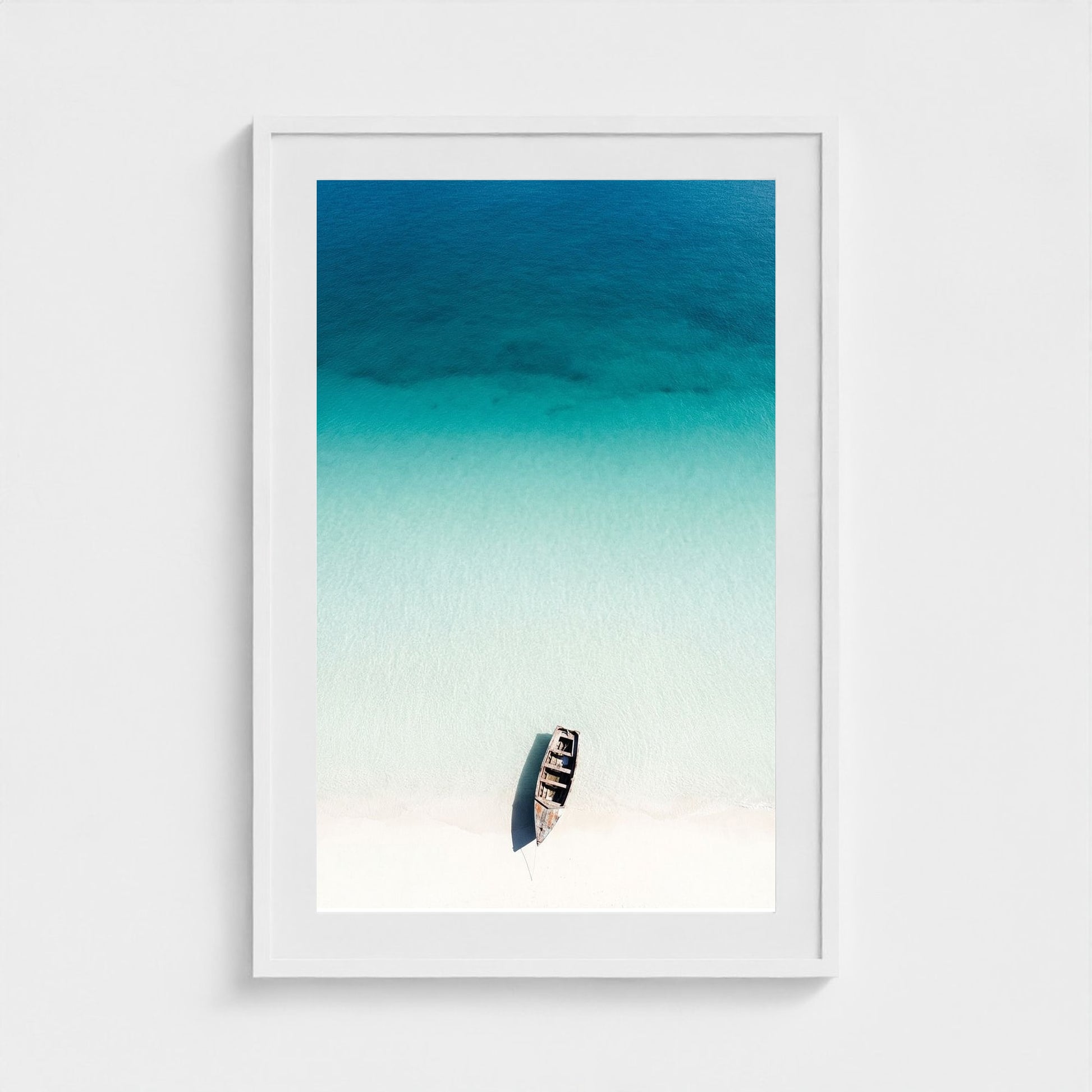turquoise-gradient 24x36-white frame frame