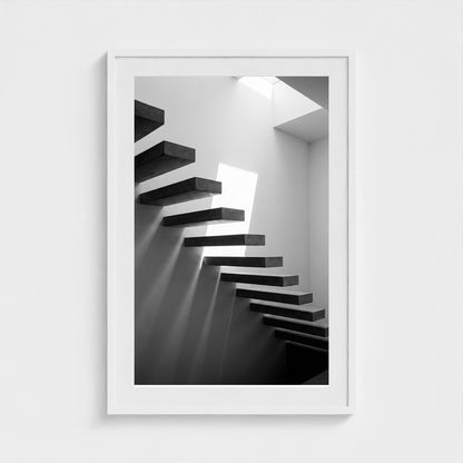 floating-staircase 24x36-white frame frame