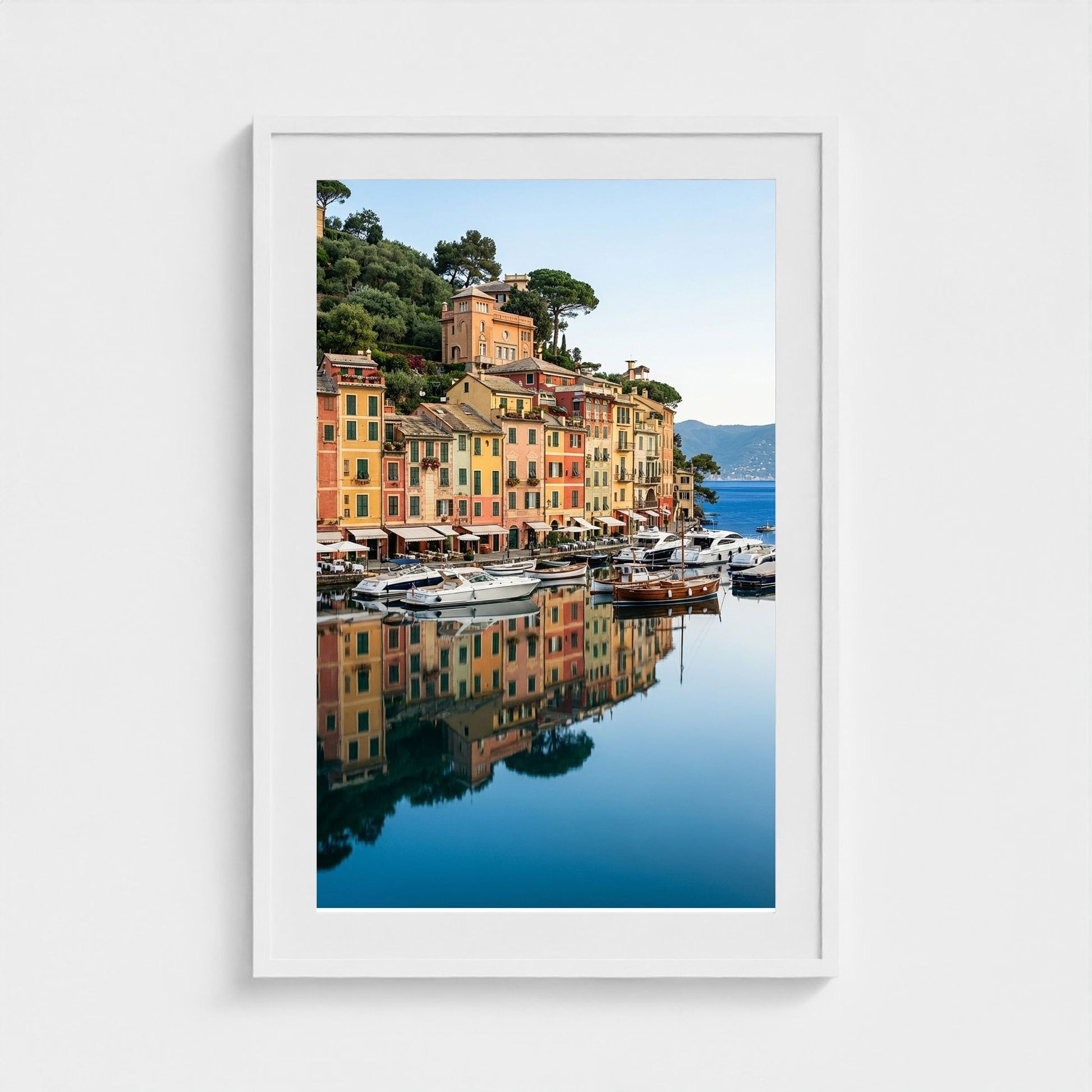 portofino-harbor 24x36-white frame frame