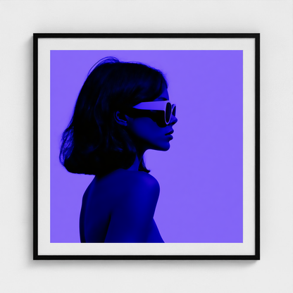 Future Blue fine art photography print in a Black frame — Chromatic Heat crop-to-fill cover v1 9643633d24