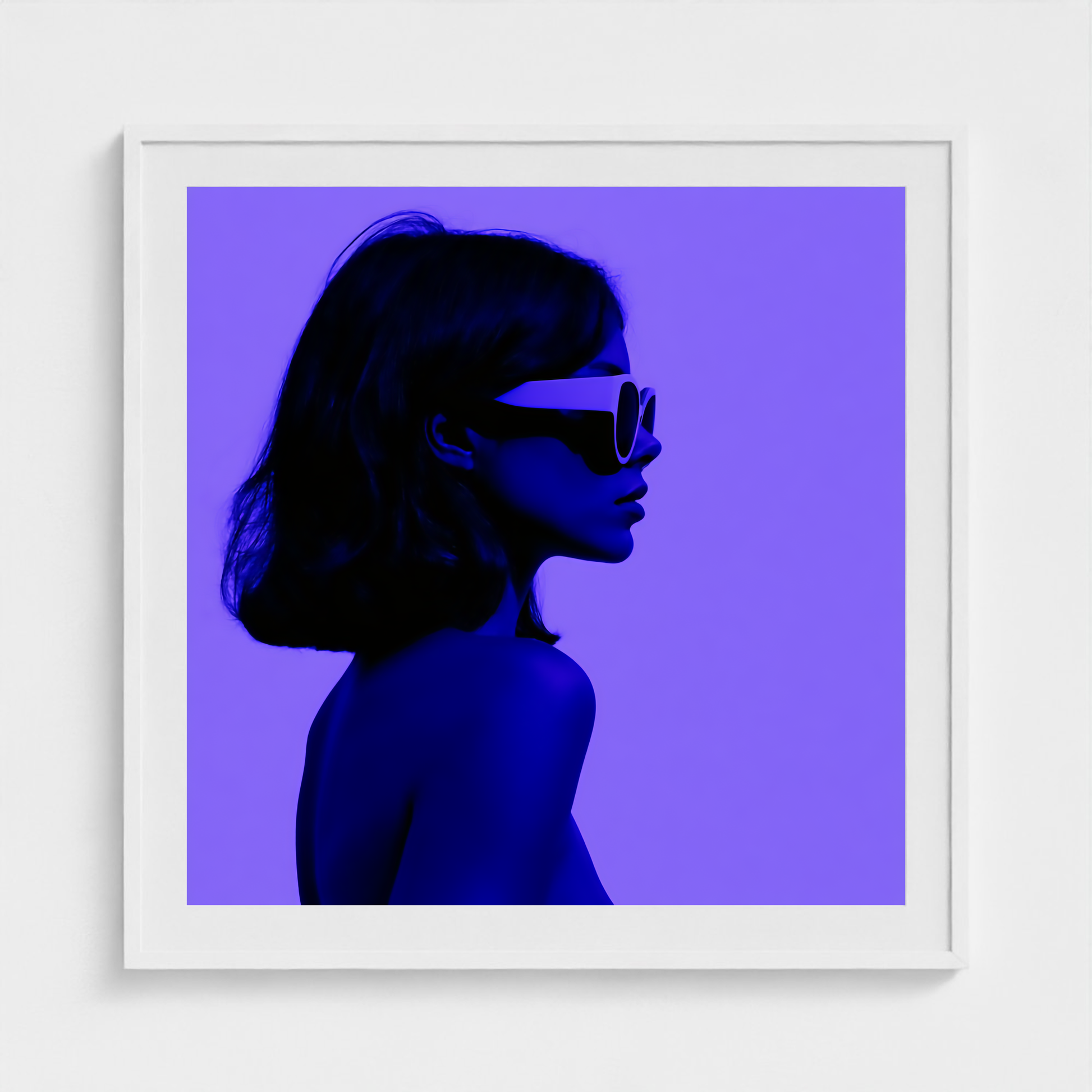 Future Blue fine art photography print in a White frame — Chromatic Heat crop-to-fill cover v1 d649dc82d7