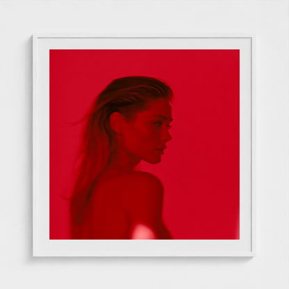 Red Departure fine art photography print in a White frame — Chromatic Heat crop-to-fill cover v1 2d9f48a537