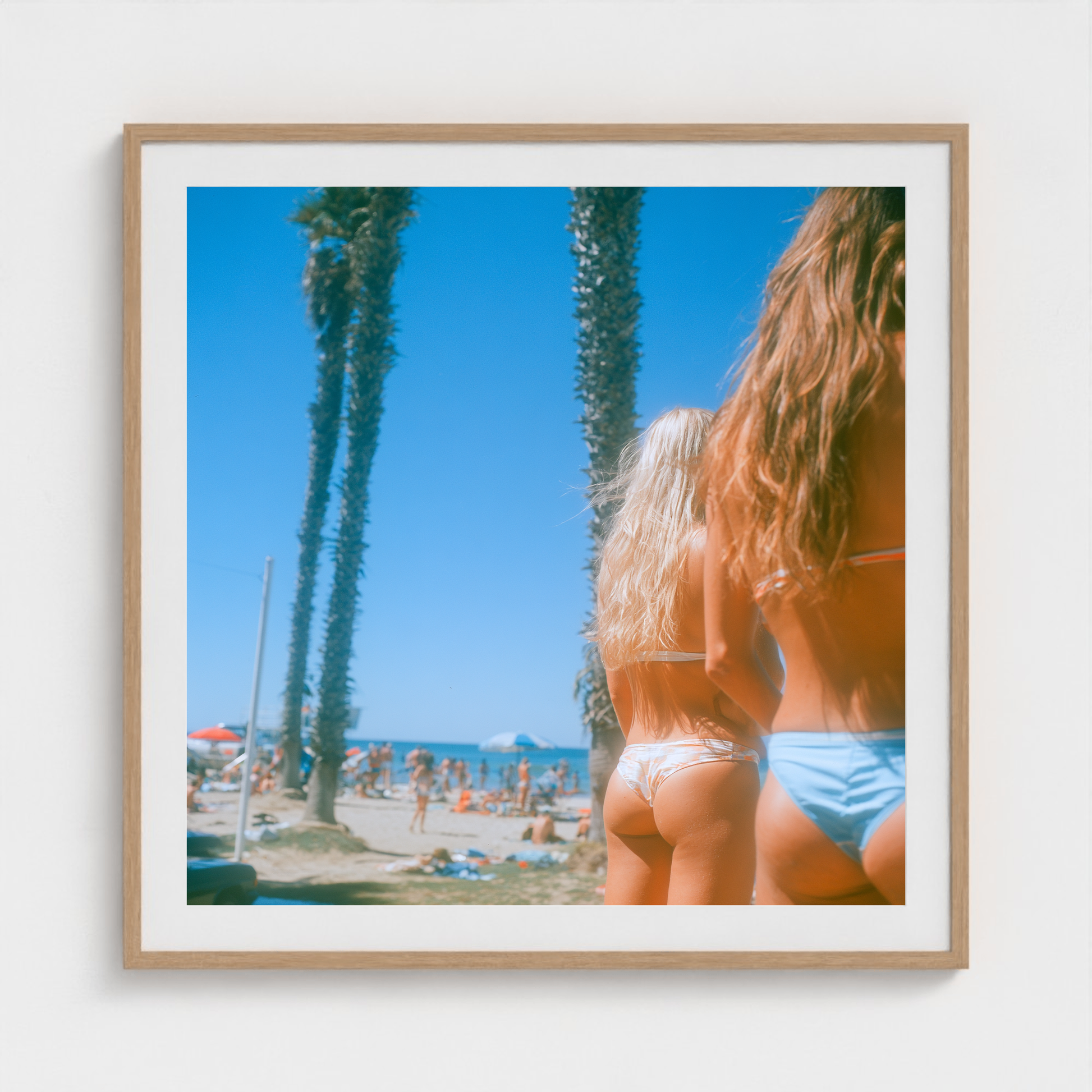 Palms at High Noon fine art photography print in a Natural frame — Lost Paradise crop-to-fill cover v2 99f6f9fa20