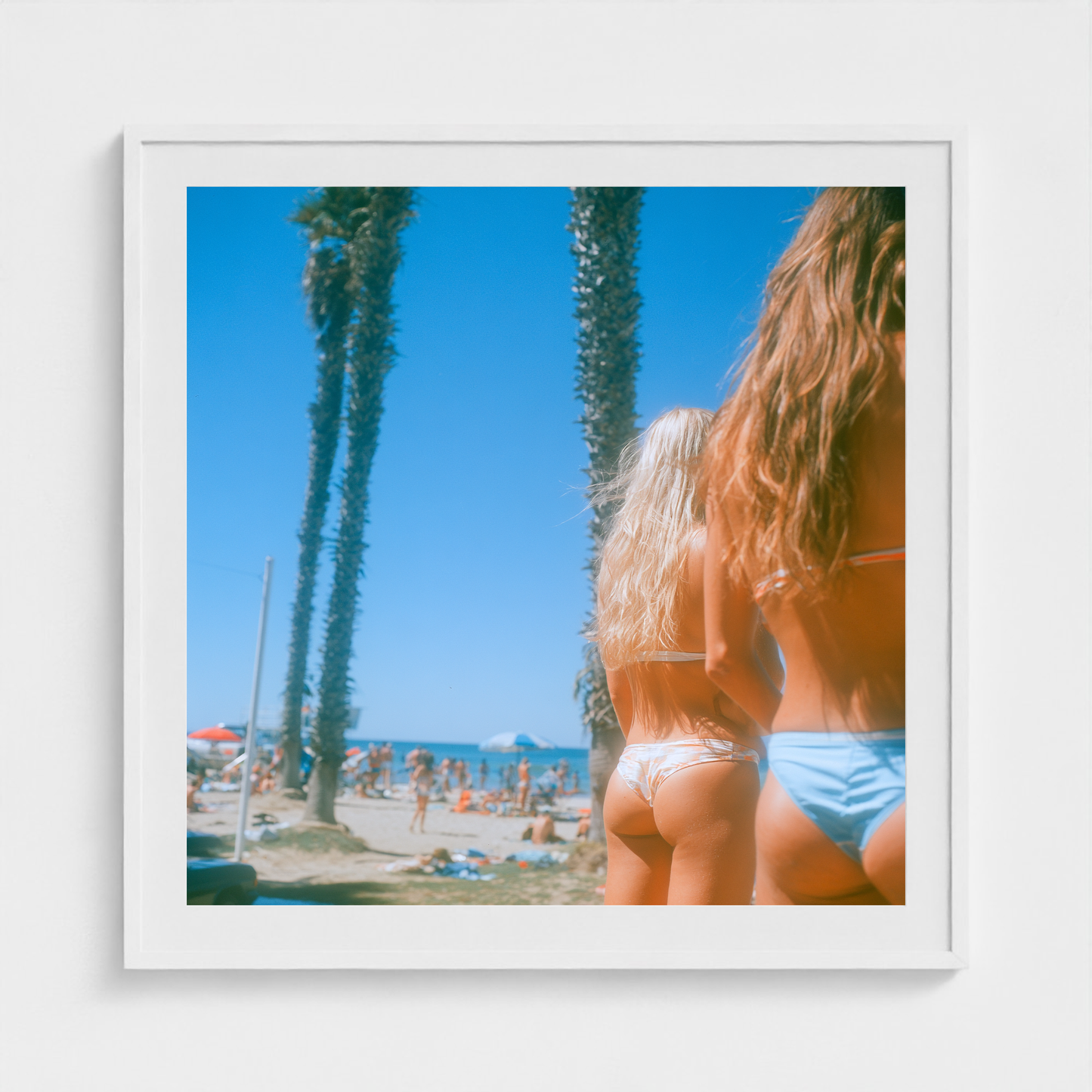 Palms at High Noon fine art photography print in a White frame — Lost Paradise crop-to-fill cover v2 cc89b32e76