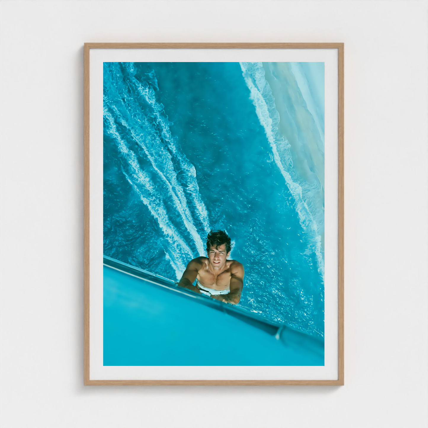 Blue Altitude fine art photography print in a Natural frame — Lost Paradise crop-to-fill cover v2 de81043631