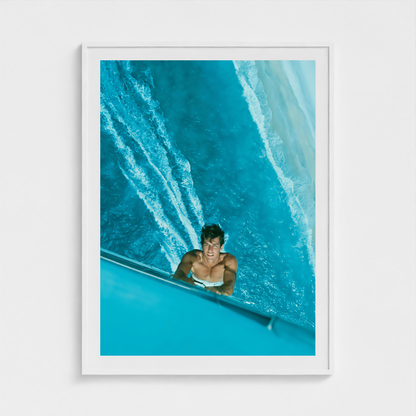 Blue Altitude fine art photography print in a White frame — Lost Paradise crop-to-fill cover v2 248ef6bc25