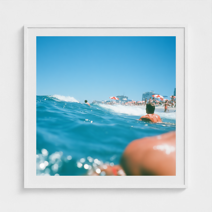 Swimmers at Noon fine art photography print in a White frame — Lost Paradise crop-to-fill cover v2 4b98b2f577