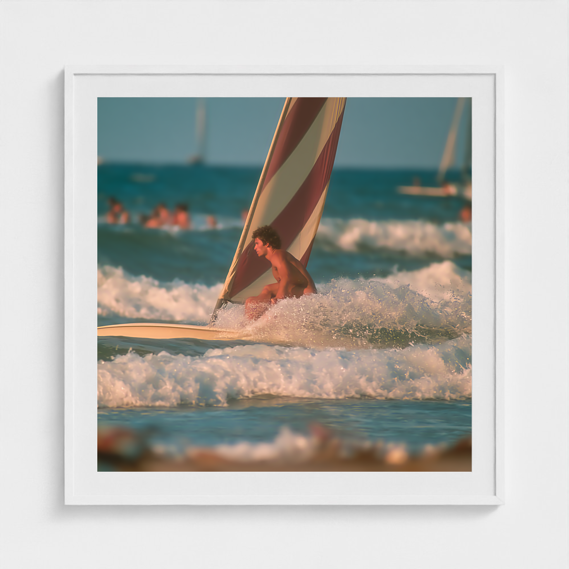 Crossshore fine art photography print in a White frame — Lost Paradise crop-to-fill cover v2 c905d71f36