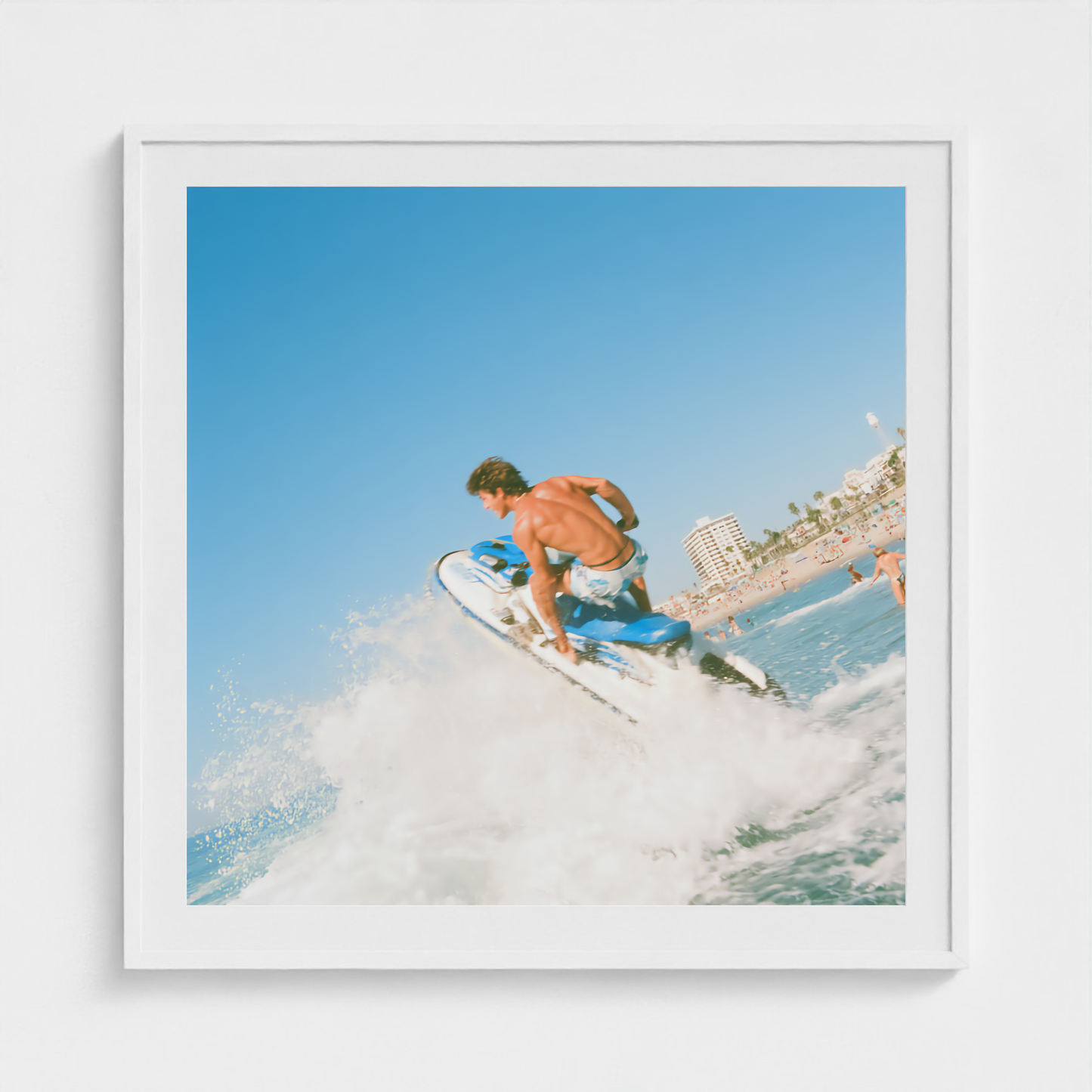 Blue Wake fine art photography print in a White frame — Lost Paradise crop-to-fill cover v2 bd1157e387