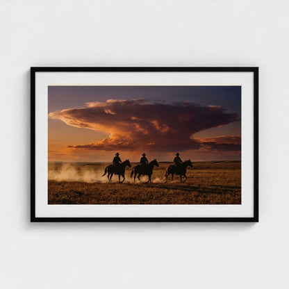 dust-devils 36x24-black frame frame