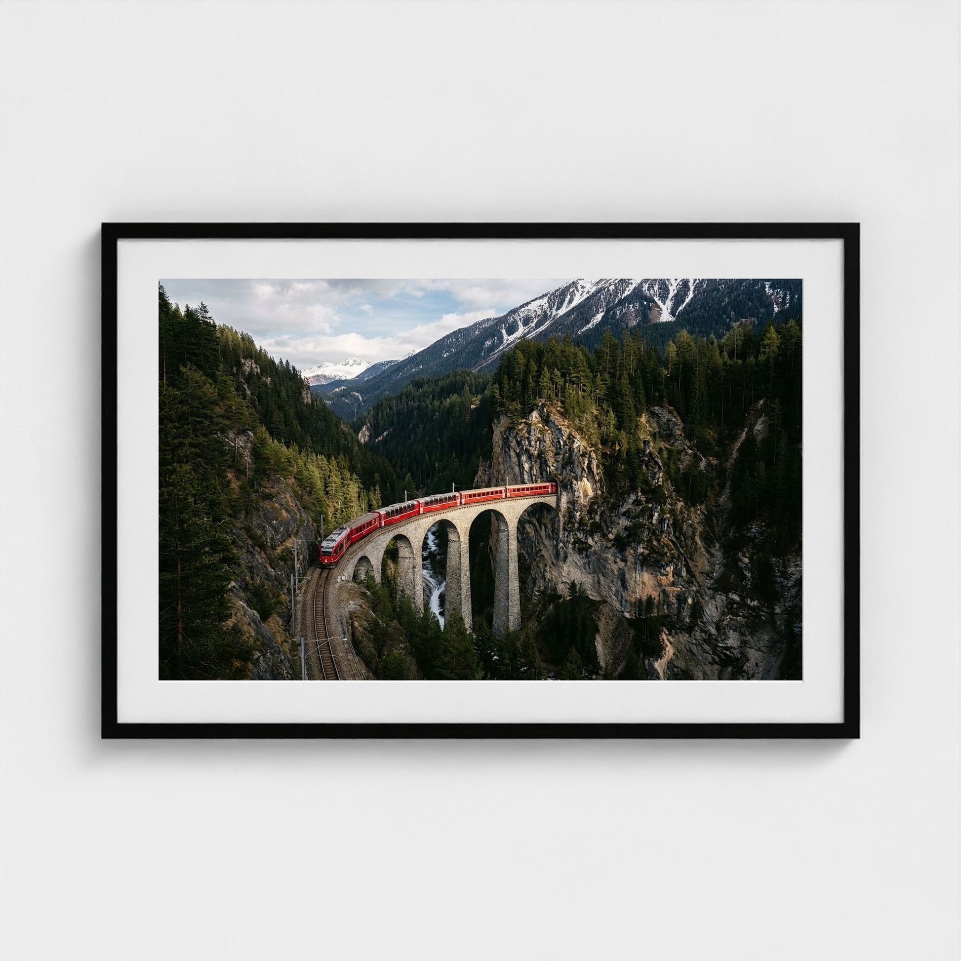 alpine-train 36x24-black frame frame