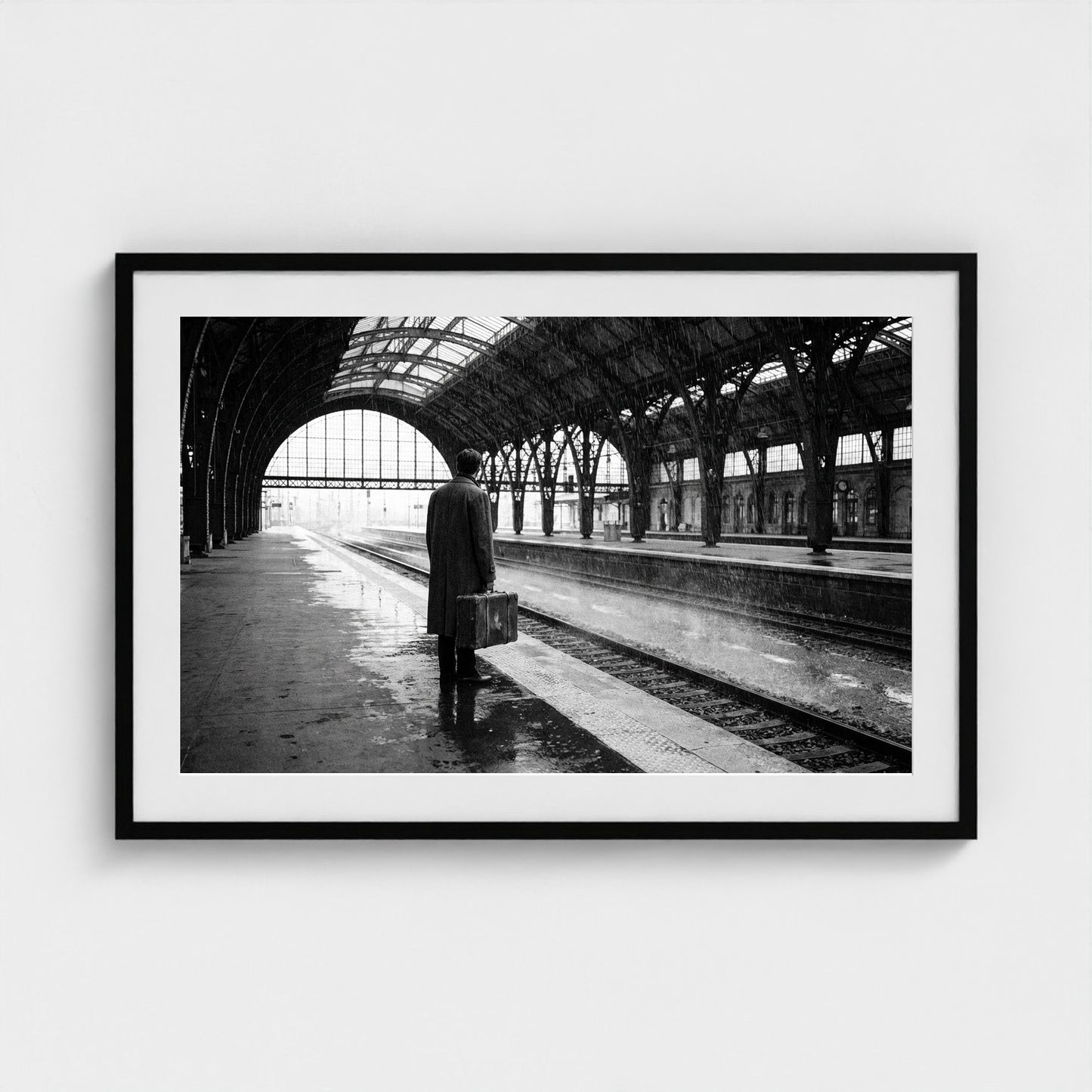 rain-station 36x24-black frame frame