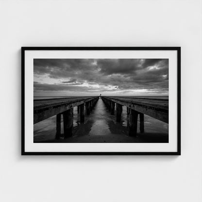 pier-silhouette 36x24-black frame frame