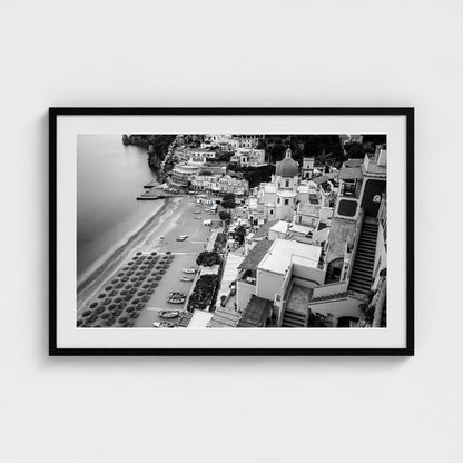 bw-spiaggia-grande 36x24-black frame frame