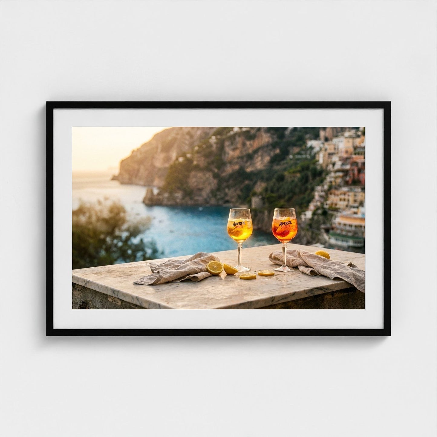 aperitivo-hour 36x24-black frame frame