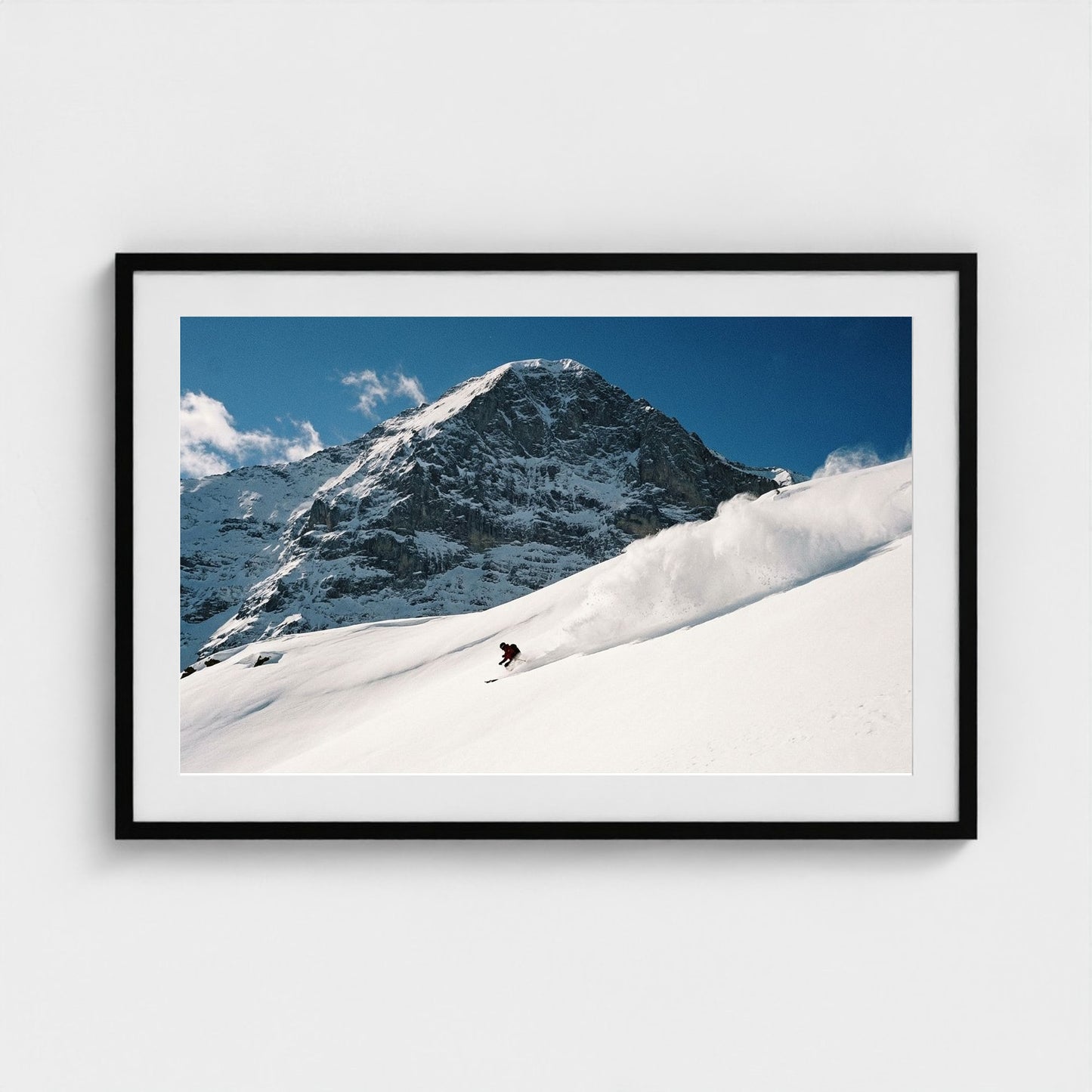 whiteout 36x24-black frame frame