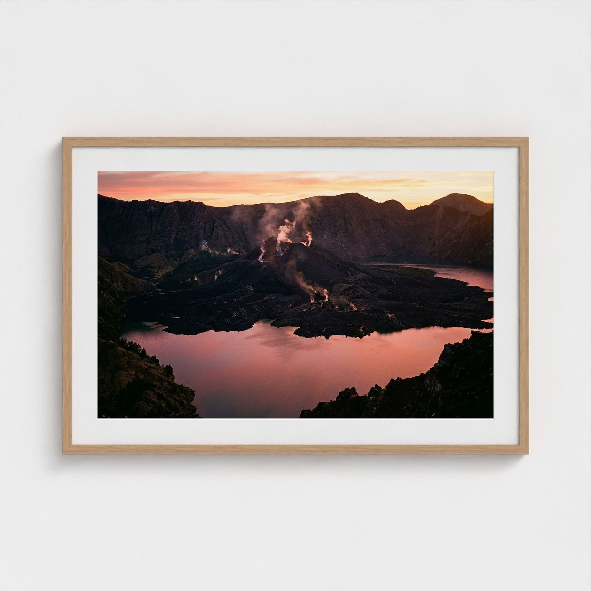 volcanic-dawn 36x24-natural frame frame