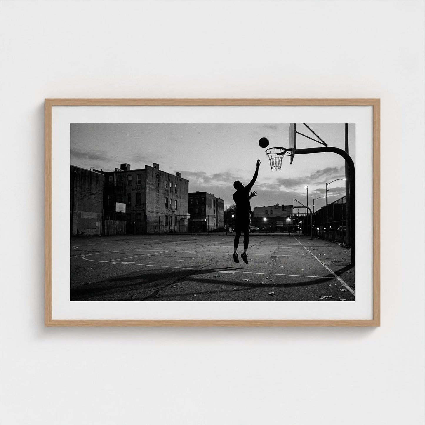 basketball-court 36x24-natural frame frame