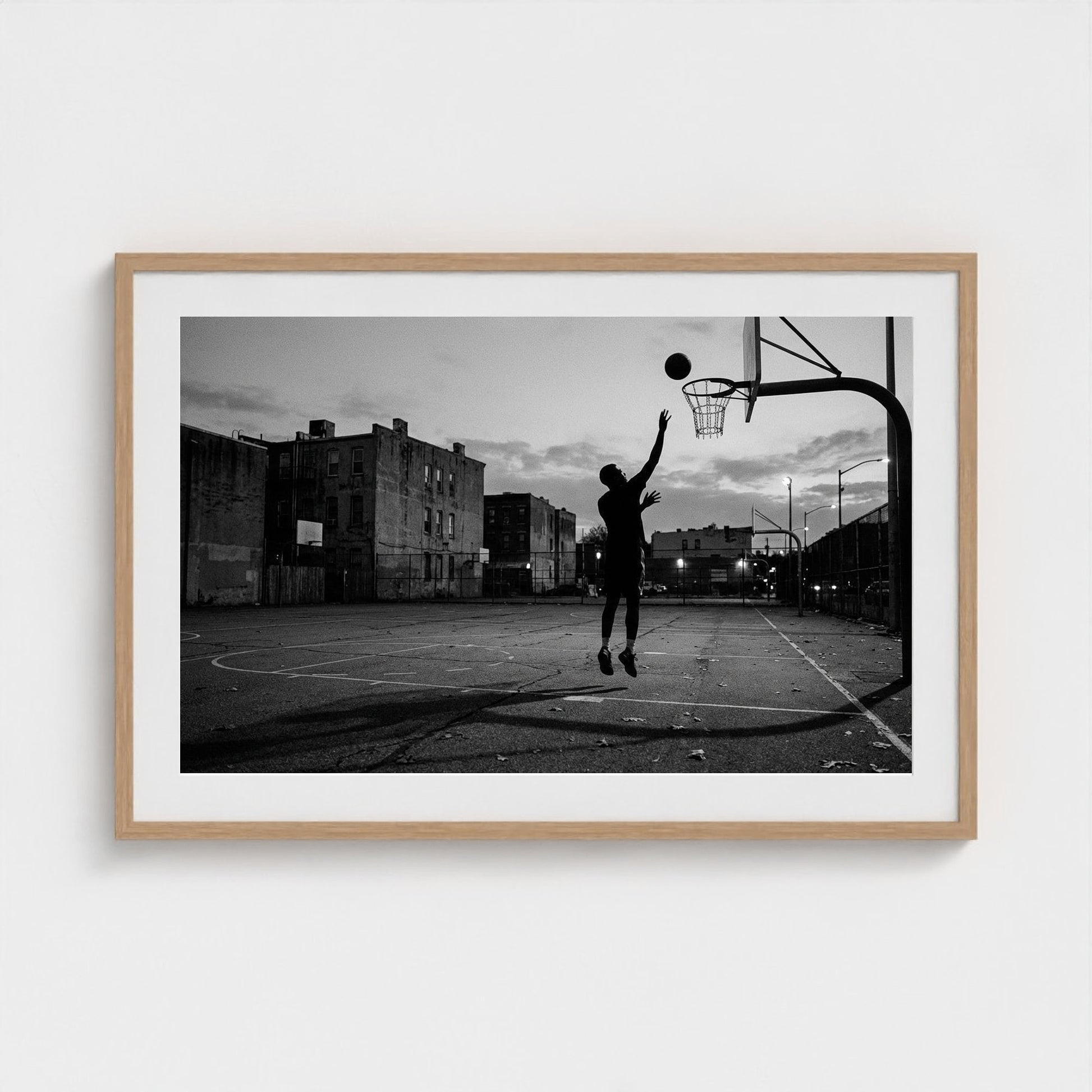 basketball-court 36x24-natural frame frame