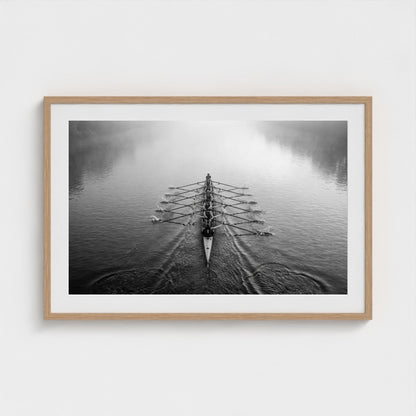 rowing-shell 36x24-natural frame frame