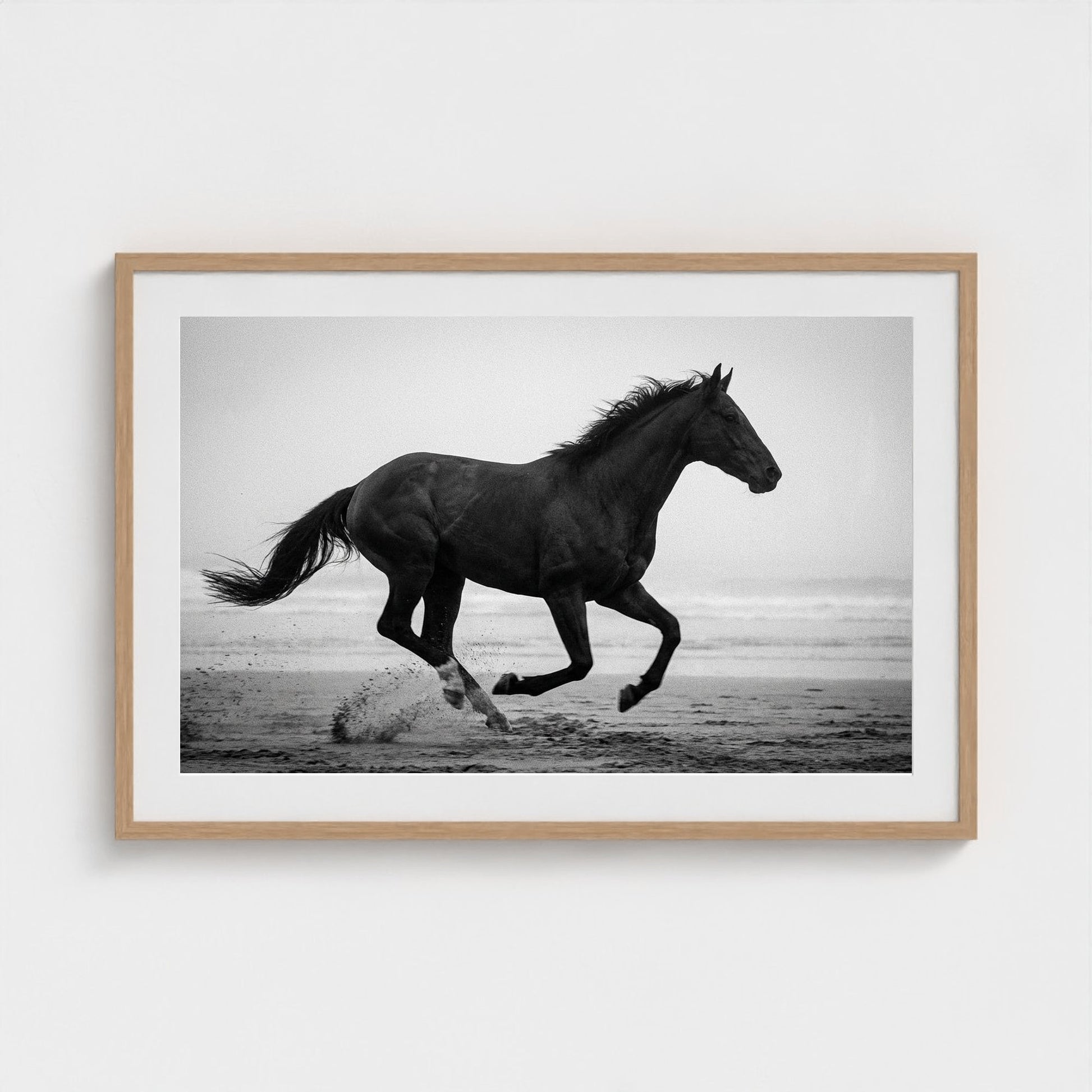morning-gallop 36x24-natural frame frame