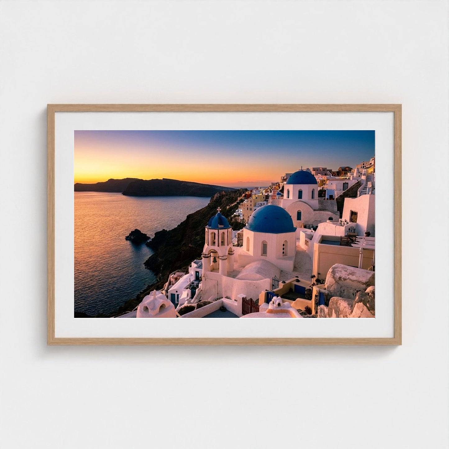 santorini-blue 36x24-natural frame frame