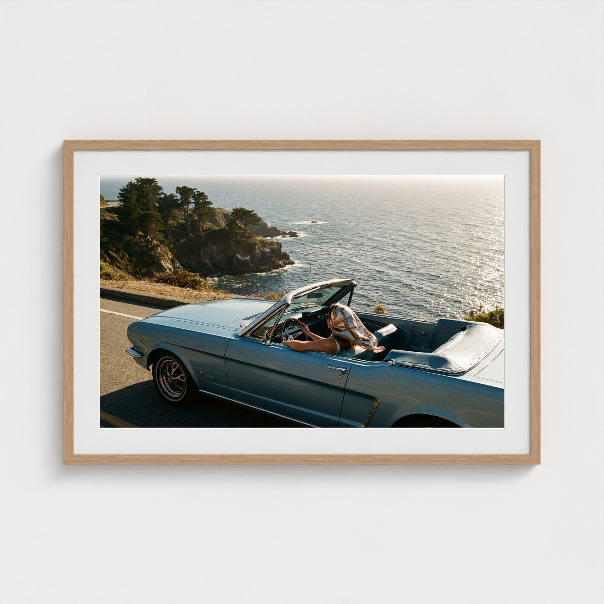 pacific-coast-highway 36x24-natural frame frame