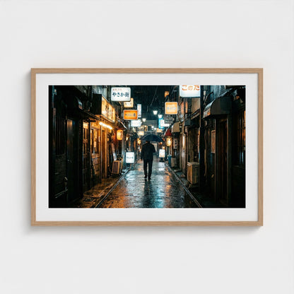 tokyo-alley 36x24-natural frame frame