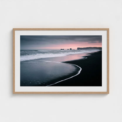 black-shores-dawn 36x24-natural frame frame