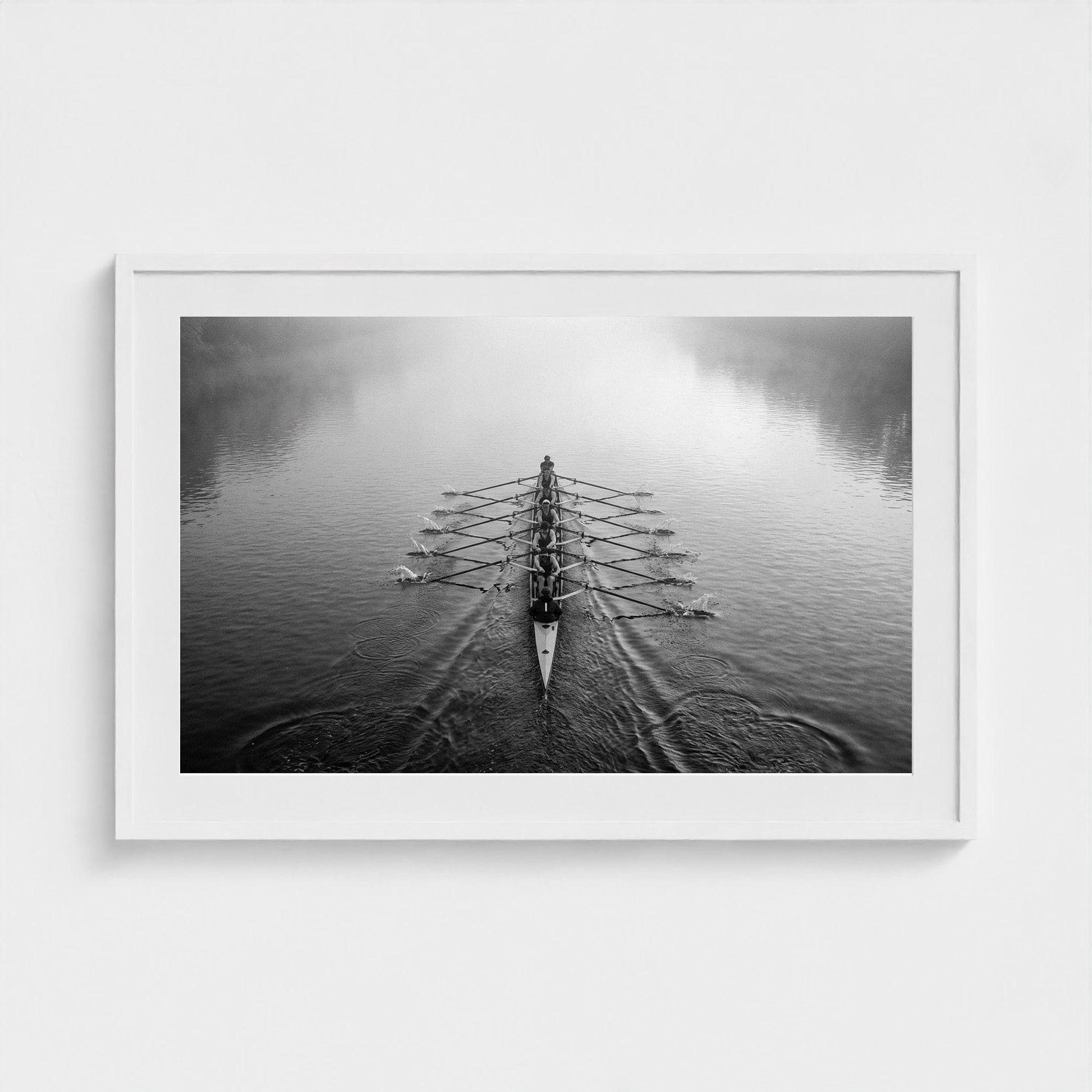 rowing-shell 36x24-white frame frame