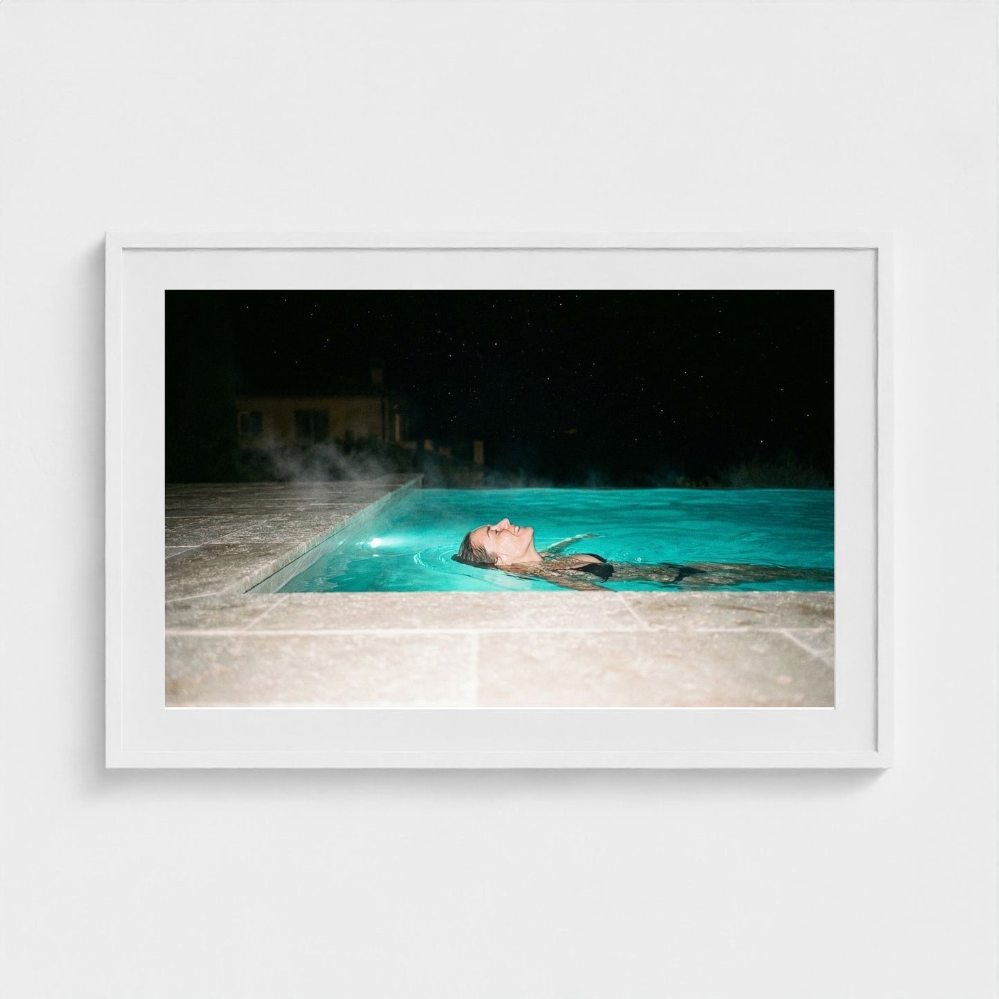 night-swim 36x24-white frame frame