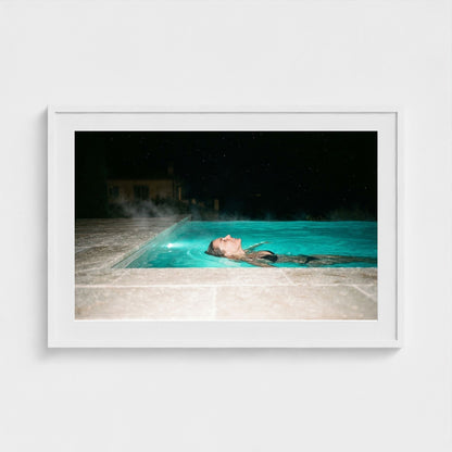 night-swim 36x24-white frame frame