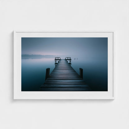 long-wooden-pier-vanishing-into-morning-fog-over-c-2382c4f2- 36x24-white frame frame