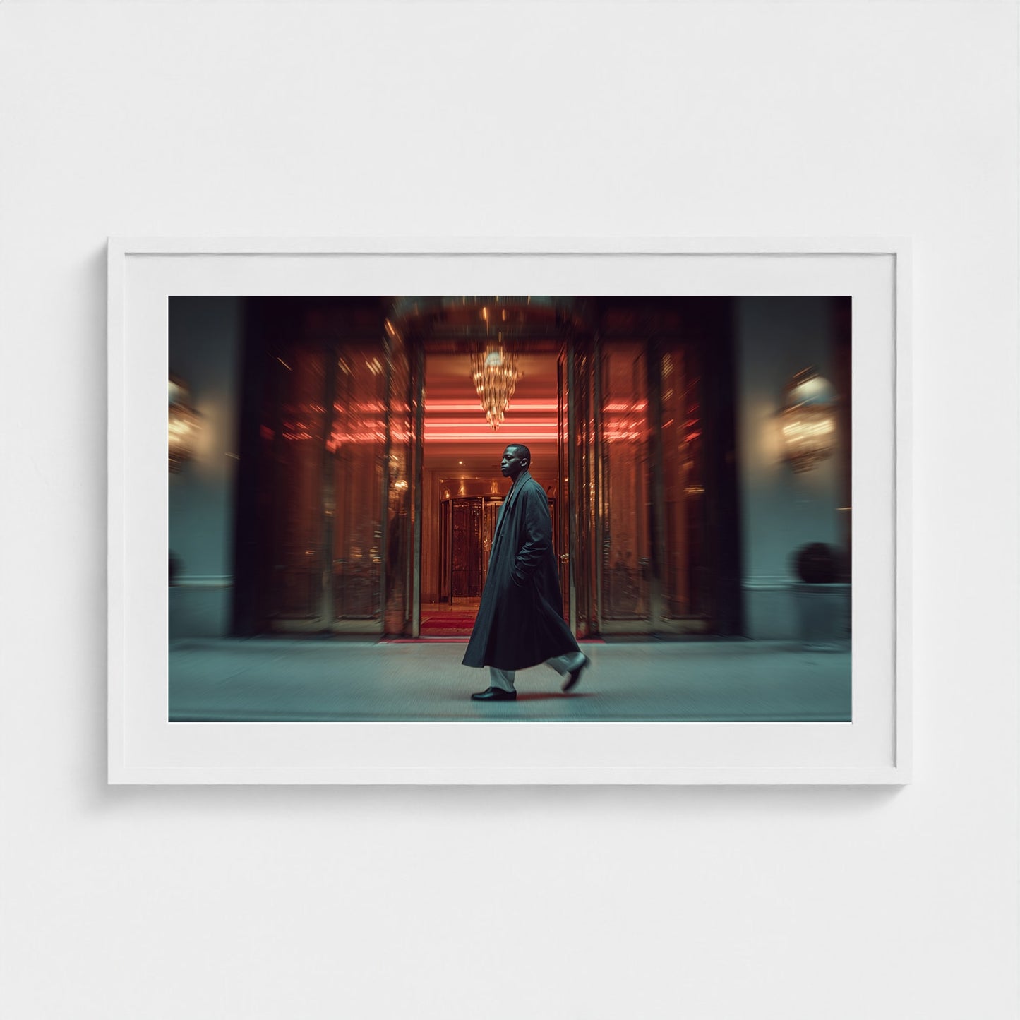 editorial-shot-of-a-man-in-an-oversized-coat-wal 36x24-white frame frame