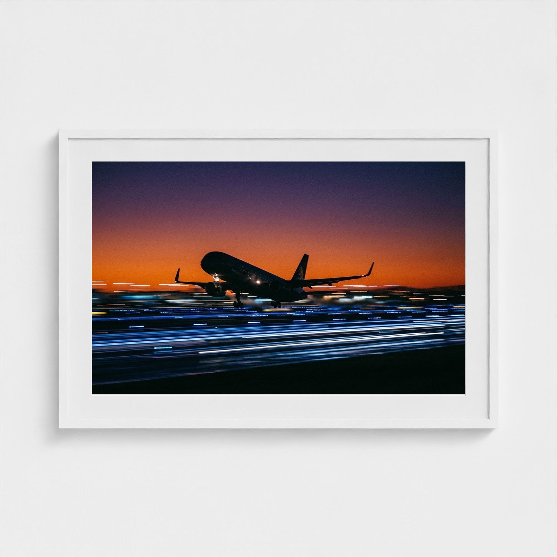 jet-takeoff 36x24-white frame frame