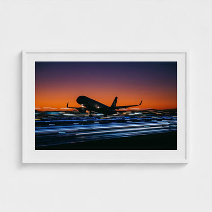 jet-takeoff 36x24-white frame frame