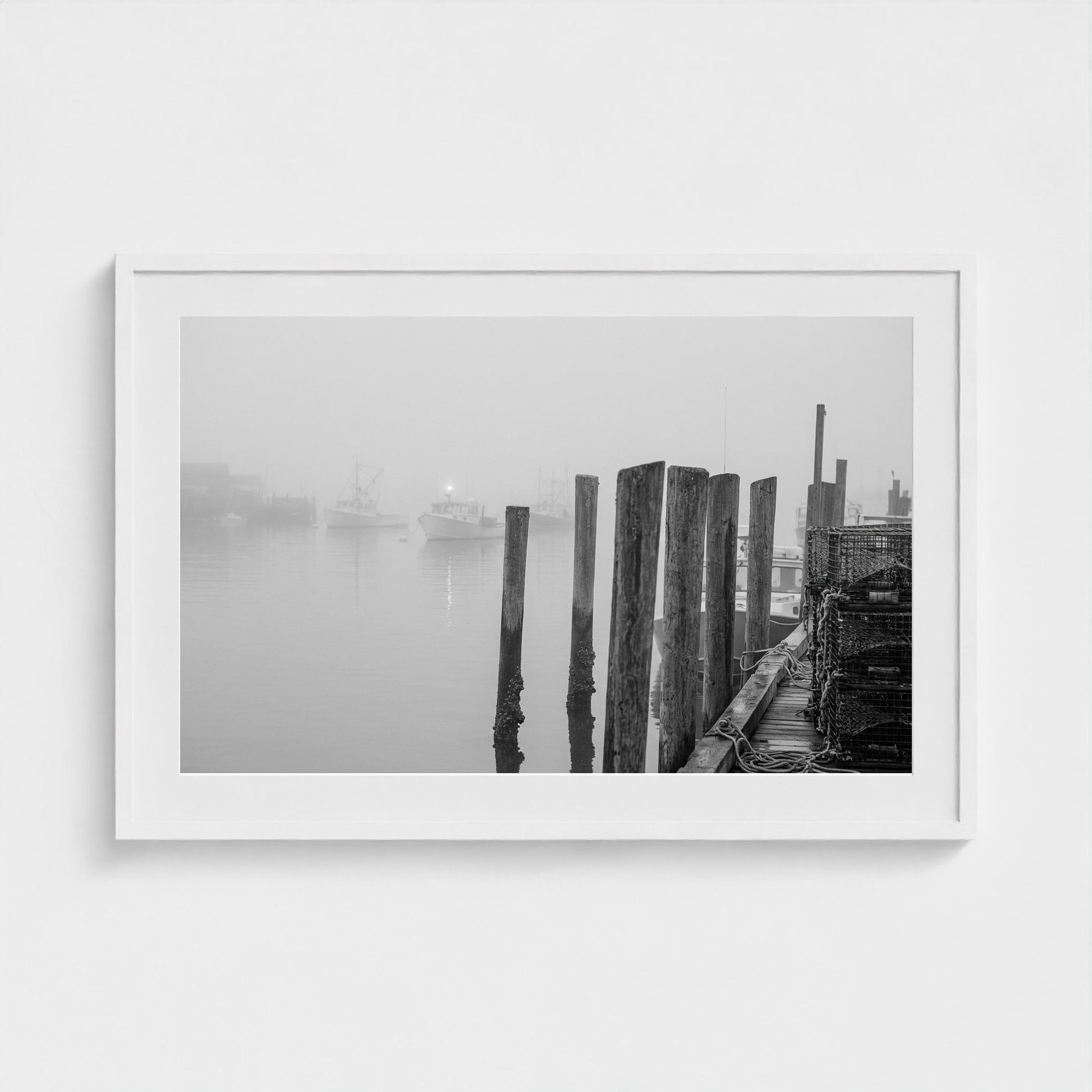 harbor-fog 36x24-white frame frame