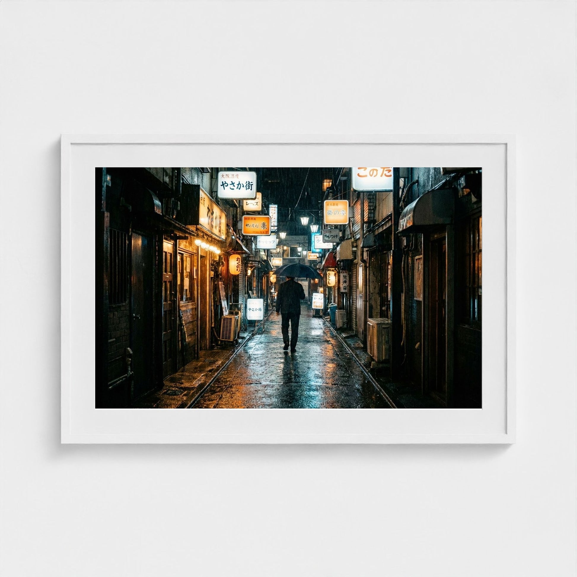 tokyo-alley 36x24-white frame frame